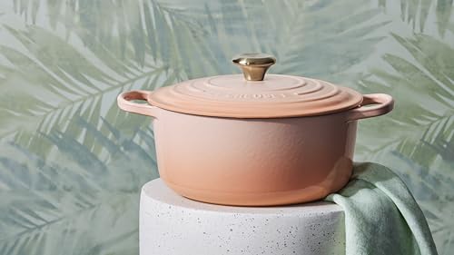 Le Creuset Signature Round Dutch Oven, 5.5Qt., Peche