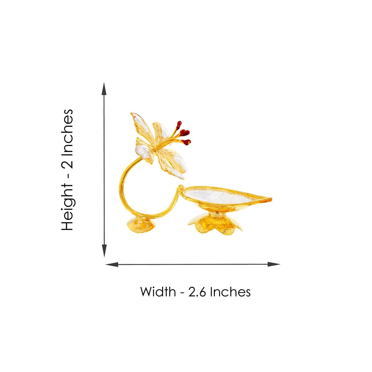 Sri Jagdamba Pearls Dealer Silver Diya (Silver_5 x 6.5 cm)