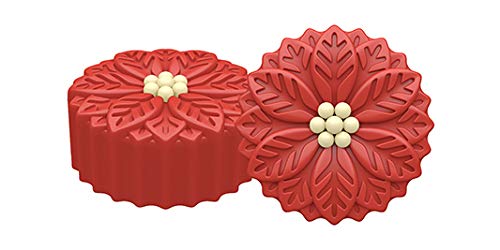 Spinningleaf Poinsettia Sandwich Cookie Chocolate Candy Mold