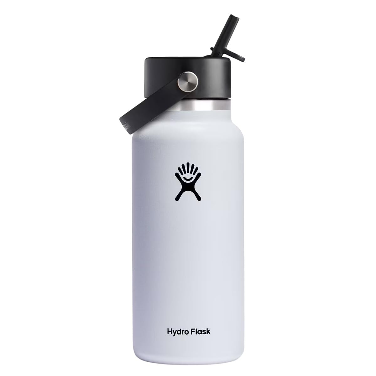 Hydro Flask 32 OZ Wide Flex Straw Cap White  Dishwasher Safe  Leakproof
