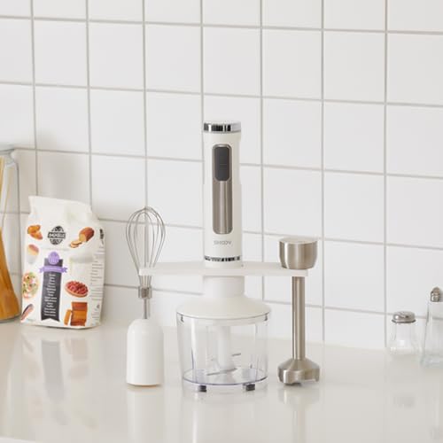 Shoov Cordless, Rechargeable 3 In 1 Hand Blender & Mixer, Stainless Steel Stick, Detachable, 8 Speed + Turbo, Easy To Clean, Saf