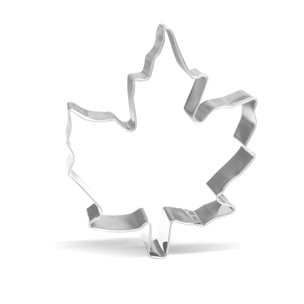 4.3 Inch Maple Leaf Cookie Cutter - 1 Piece - Stainless Steel
