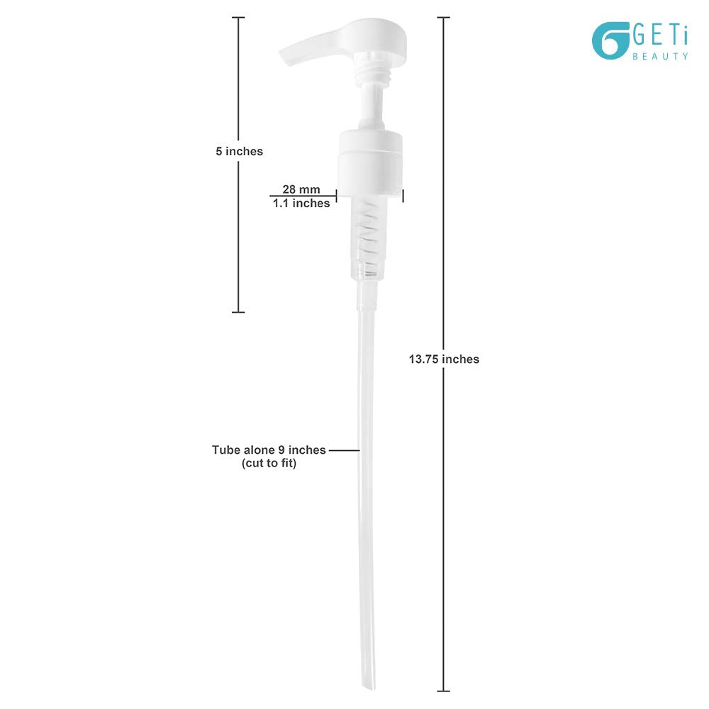 4-Pack Liter 33.8 Oz Shampoo Conditioner Pump Dispenser | Fits Most Leading Brands Of Liter Shampoo And Conditioner Containers W