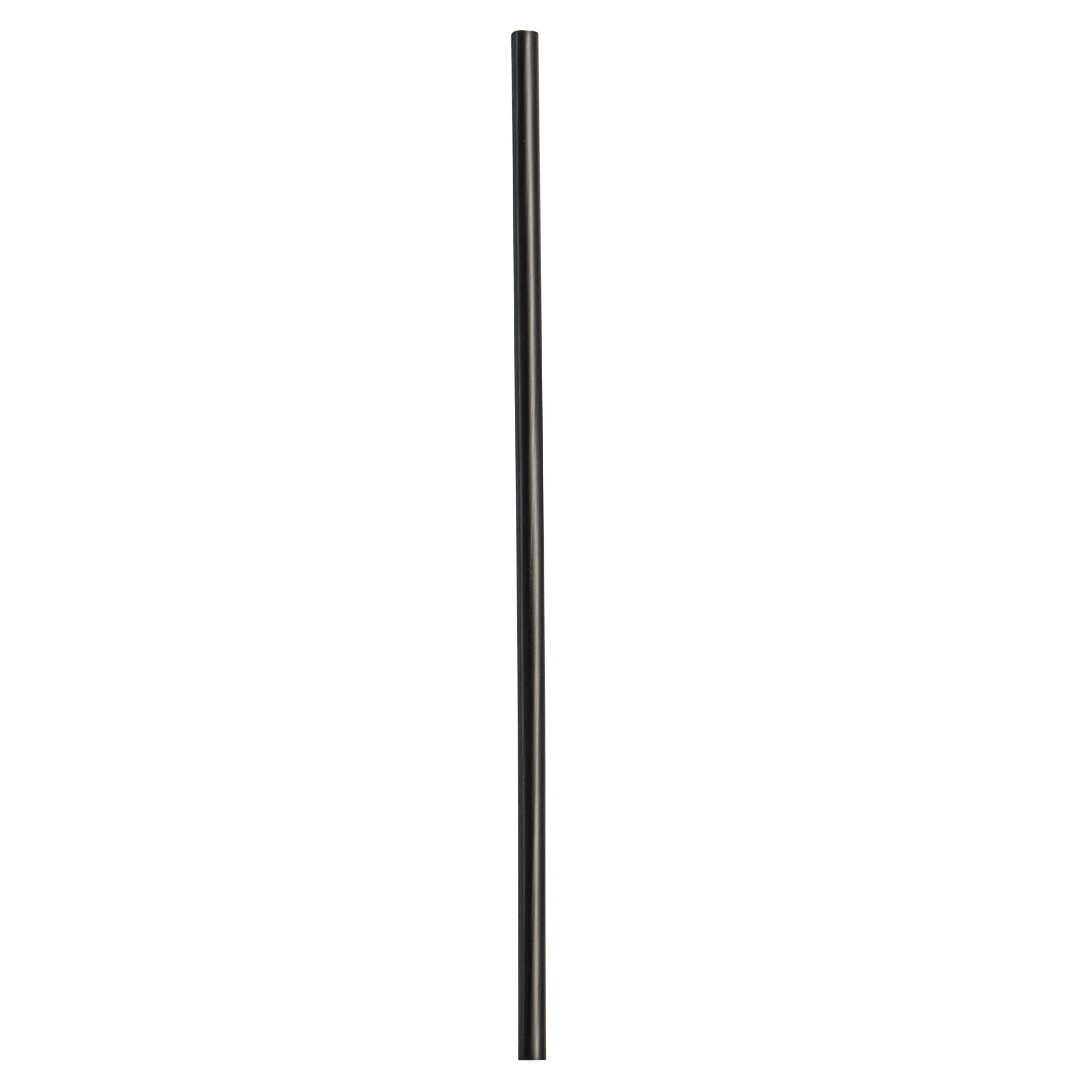 Comfy Package, [250 Count] Black Disposable Plastic Drinking Straws - 7.75'' High