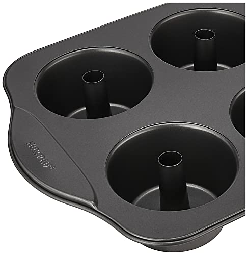 Norpro Nonstick 6 Cup Mini Angel Food Bundt Cake Kitchen Bake Pan, 17In/43Cm X 11In/28Cm X 2.25In/5.5Cm, As Shown
