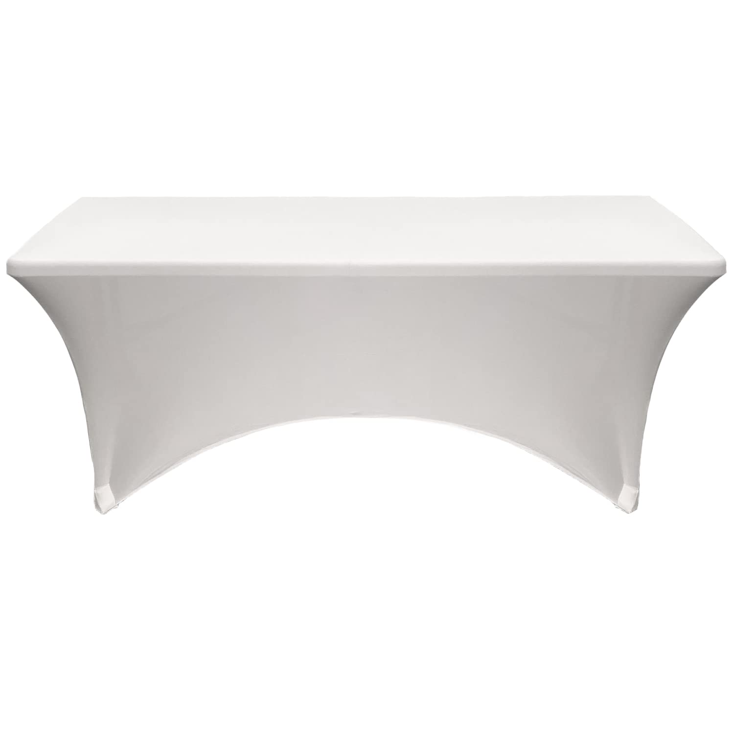 Your Chair Covers - 8 Ft Rectangular Fitted Spandex Tablecloths, Stretch Elastic Table Cover For Long Patio, Party, Birthday, Ve