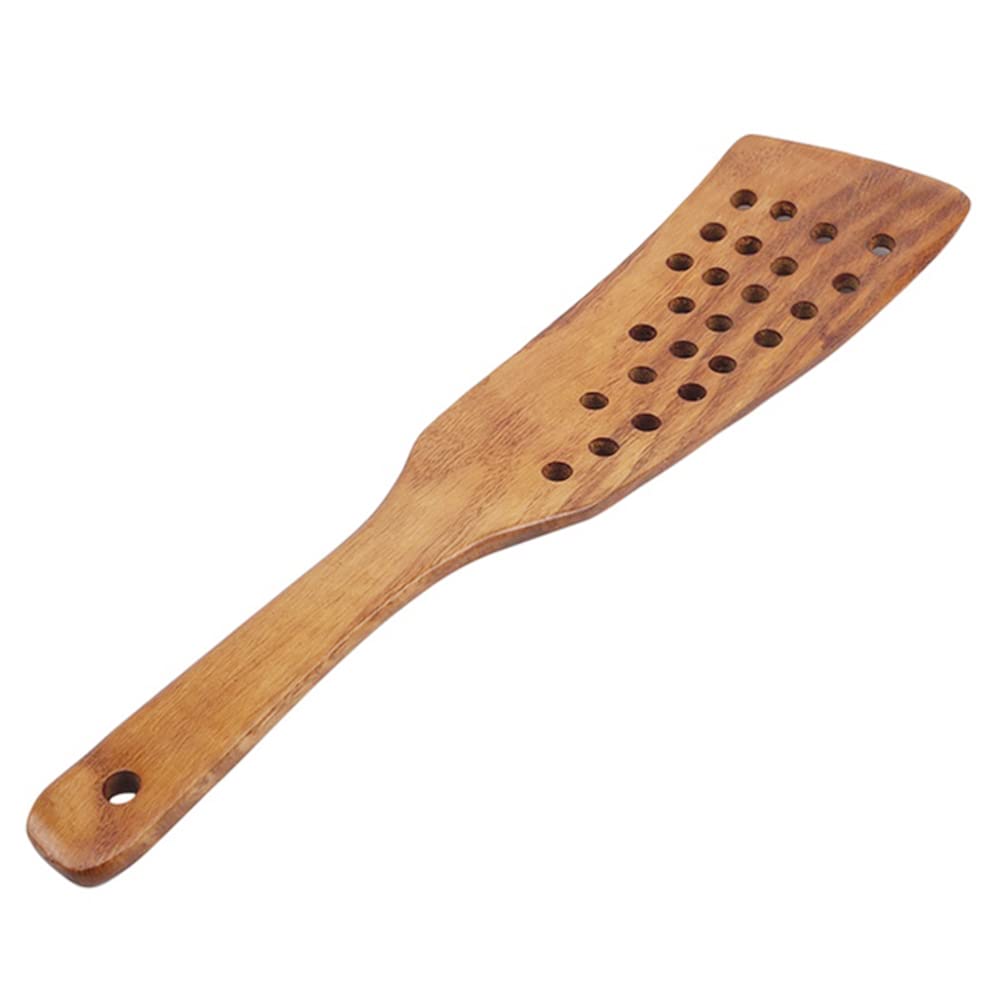 Acxico 1Pcs Wooden Spatula Wooden Shovel For Non-Stick Pan Rice Spoon Kitchen Cooking Tool
