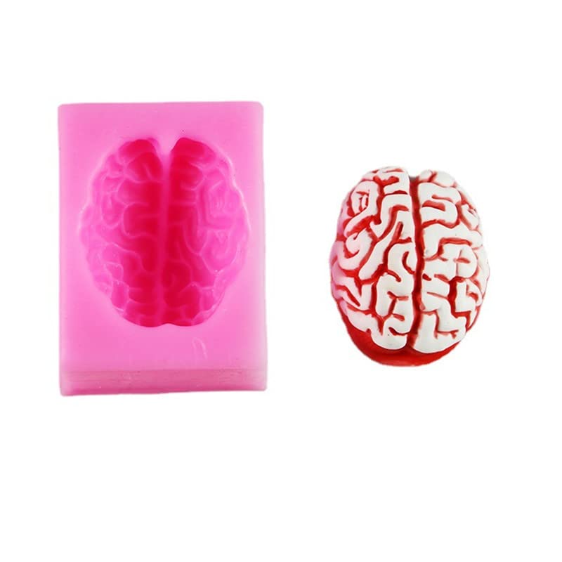 Liuxingran Heart Brain Silicone Mold Resin Kitchen Baking Tool Diy Pastry Cake Fondant Moulds Dessert Chocolate Lace Decoration