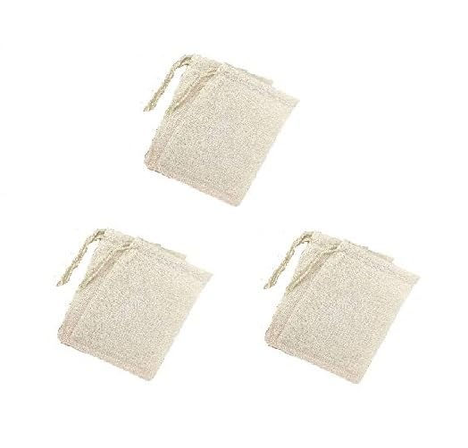 Wud 6 Pcs. Unbleached Muslin Cloth Empty Tea Bags 3X4Inch Reusable For Loose Leaf Tea, Coffee Brew Bags