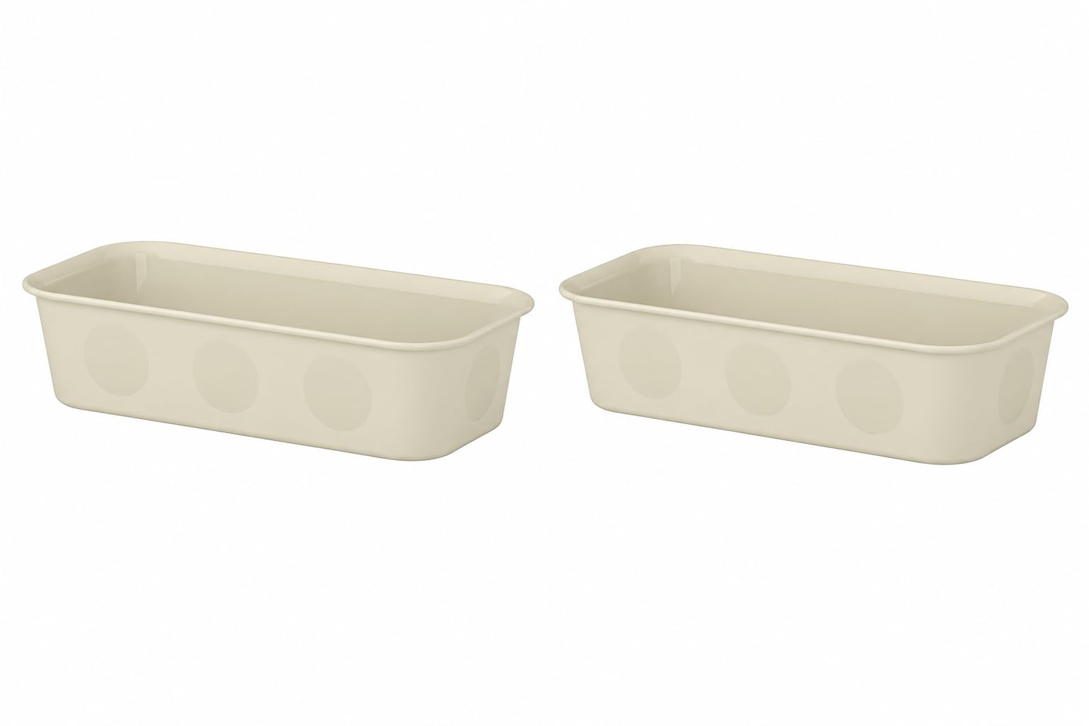 Stork Nojig Drawer Organiser, Beige, Plastic, 10X20X5 Cm, For Drawers And Shelves, 2 Pack