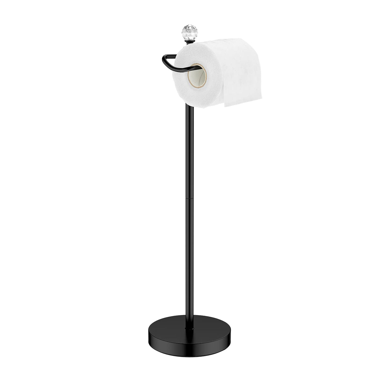 Rolabam Heavy Weighted Toilet Paper Holder (With Reserve Function) Free Standing Toilet Paper Holder Stand For Bathroom Total He