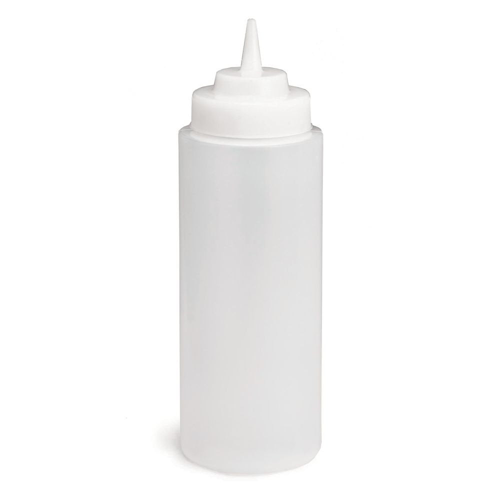Tablecraft 3263C Widemouth 32 Ounce Squeeze Bottle - Dozen, Natural