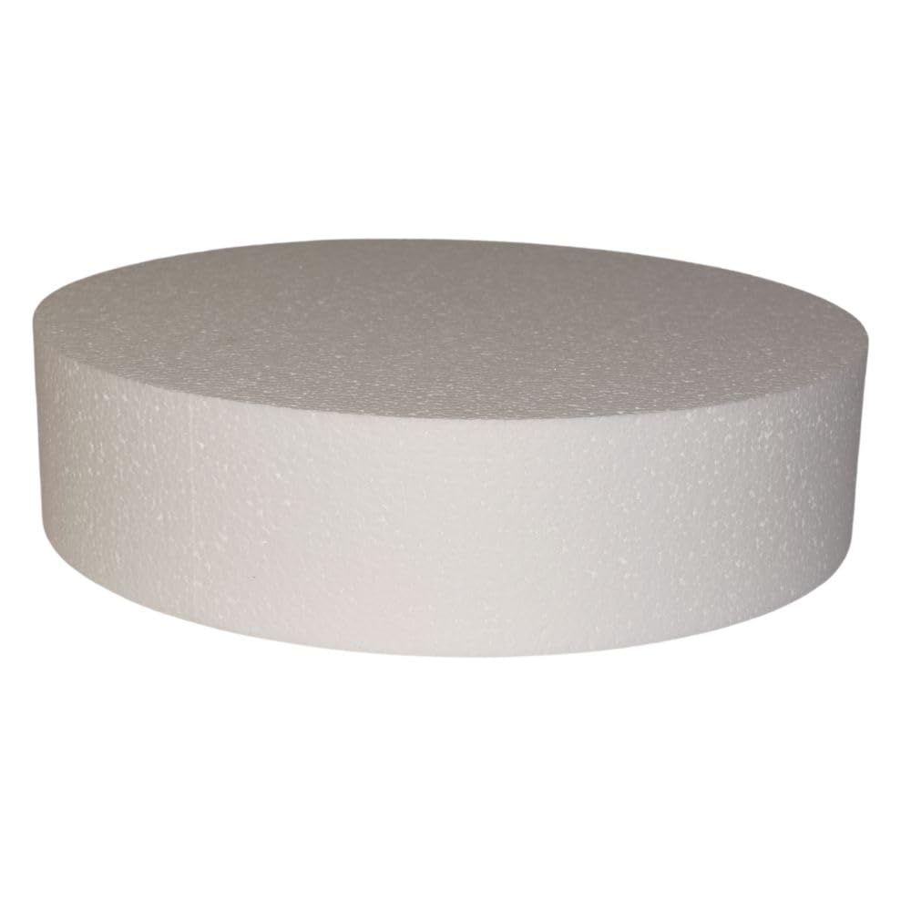 Oasis Supply Dummy Round Cake, 12 x 3, White