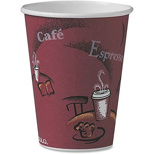 Solo Cup Of12Bi0041 Bistro Design Hot Drink Cups, Paper, 12Oz, 300/Carton