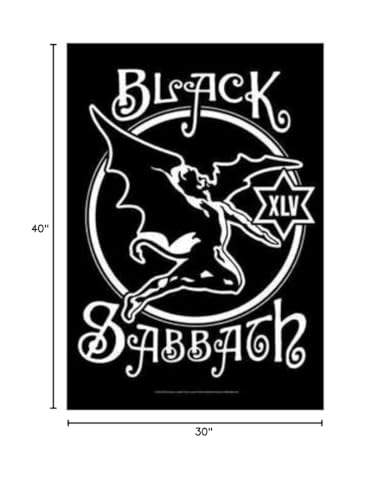 Flagline Black Sabbath - Anniversary Logo Textile Fabric Poster (30''X40'')