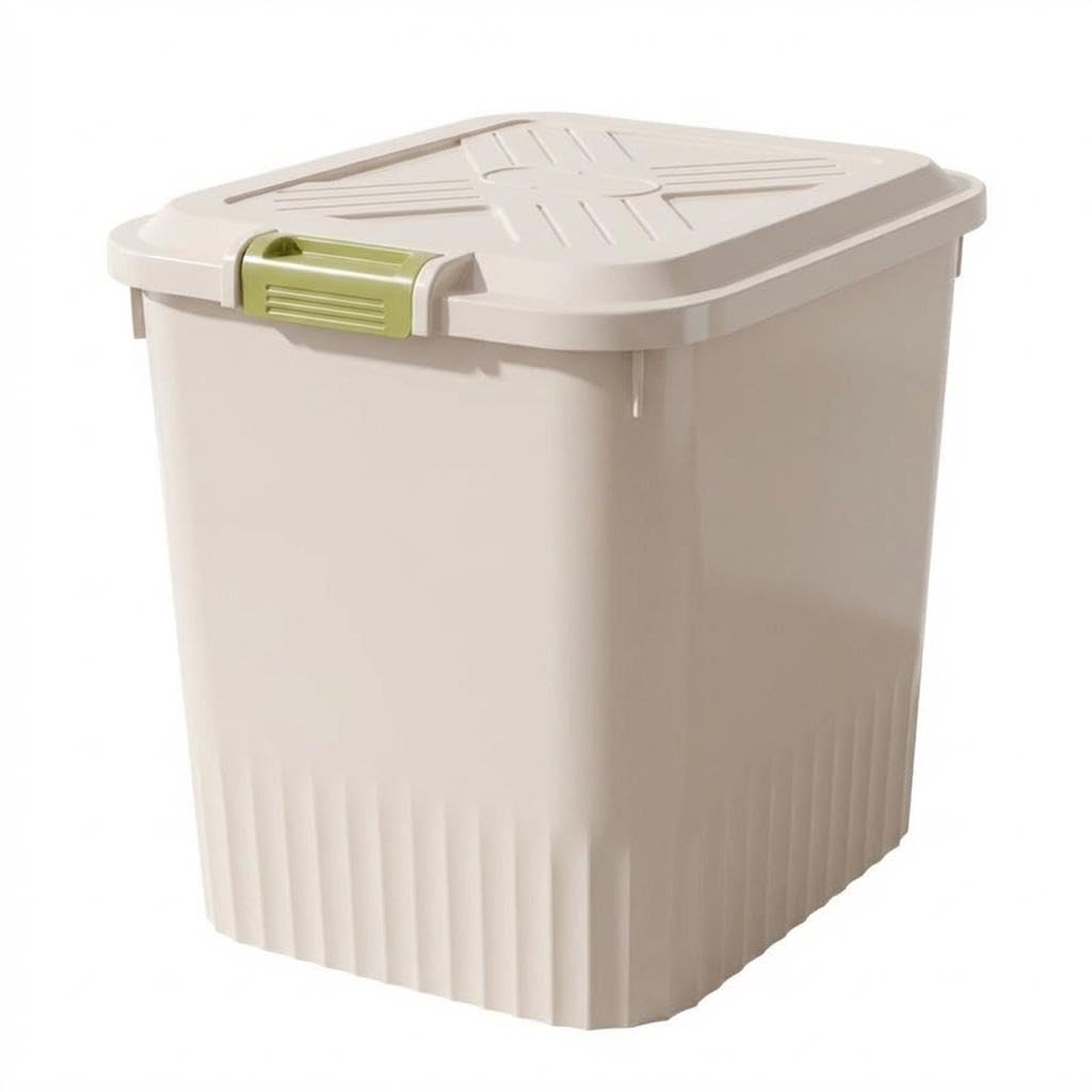 Zoomella Rice Storage Container With Wheels, Airtight Food Storage, Kitchen Storage Bin, Cereal Dispenser, Grain Storage Contain