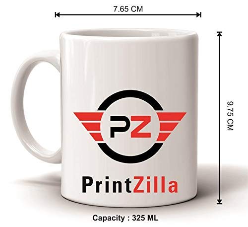 PRINTZILLA PZWM CM16 Microwave Safe Coffee Mug for Gift to Sister Brother Rakhi Birthday 300ml, World Best Sis