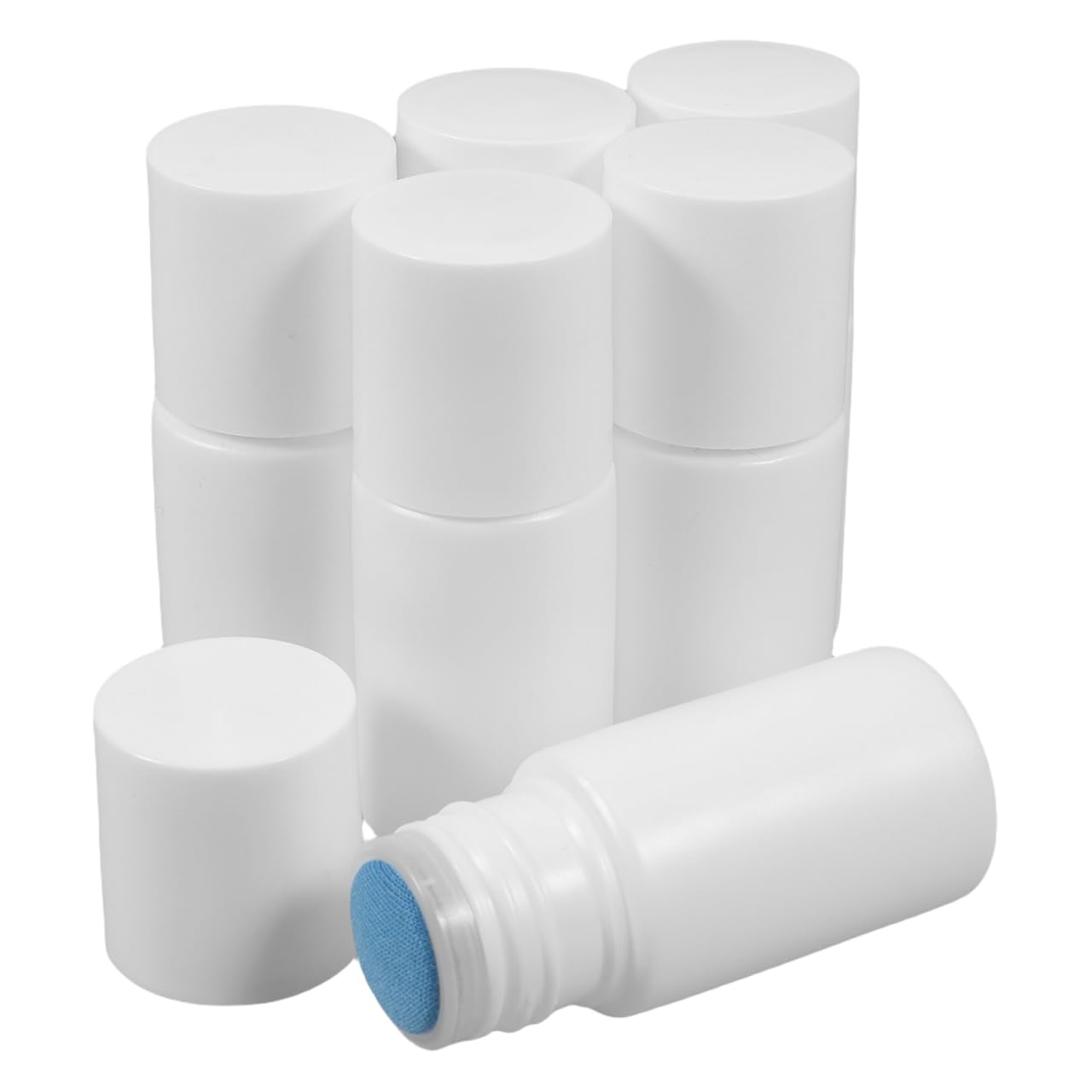 ABOOFAN 6 pack Sponge Head Applicator Bottles Refillable Small Bottles for Liquid Storage Travel Applicator Bottle for Cosmetics