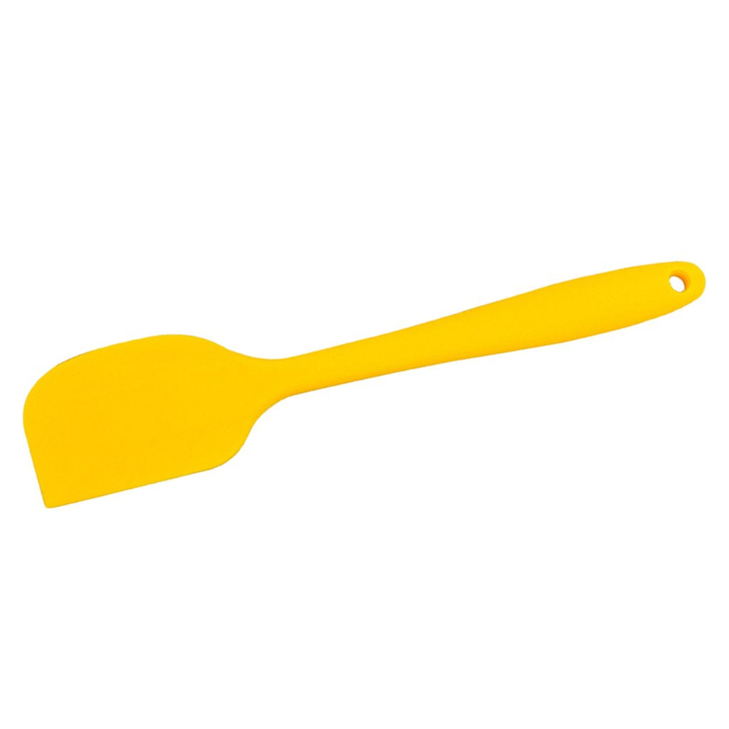 Ecomistiq Long Handle Silicone Spatula HeatResistant Cake Decorating Scraper Yellow | Cooking Utensils Kitchen Tools & Gadgets 