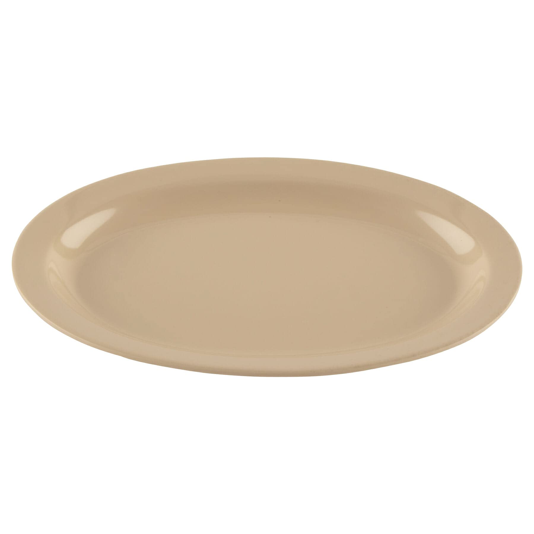 G.E.T. OP-610-T Melamine Oval Serving Platter, 10 x 6.75, Tan (Set of 12)