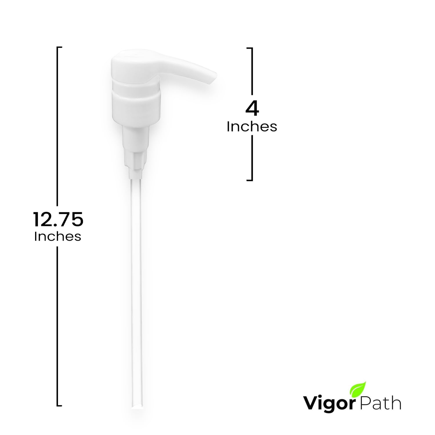 Universal Shampoo/Conditioner Dispenser Pump For Bottles, Leak Proof, Pump Top Fits 1 L/33.8 Oz Bottles, 28/410 Neck Size, (Whit