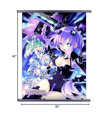 Cws-Media Group Hyperdimension Neptunia: Neptunia Mk2 Group Cast Wall Scroll Poster (32 X 42 Inches) Officially Licesned [Cws]