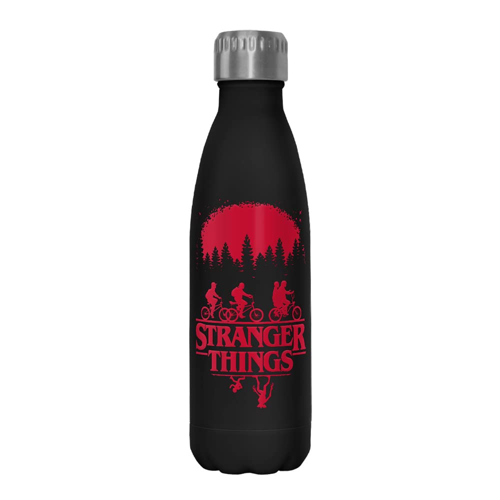 Netflix Stranger Things Simple Poster 17 Oz Stainless Steel Bottle, Multicolor