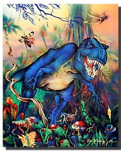 T Rex Dinosaur Triceratops Kids Room Animal Wall Decor Art Print Poster (16X20)