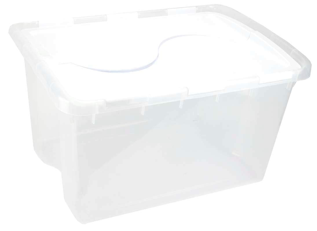 Sterilite 19148006 48Qt Hinged Lid Storbox, Black