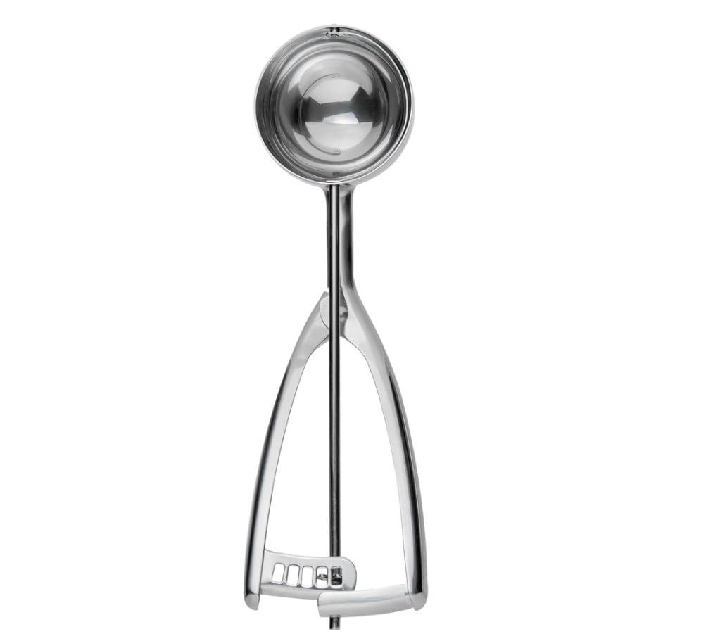 Soro Essentials- #20 Stainless Steel 2 Oz. Portion Control Scoop Food Server Squeeze Type- Ice Cream Scoop Cookie Scooper For Ba