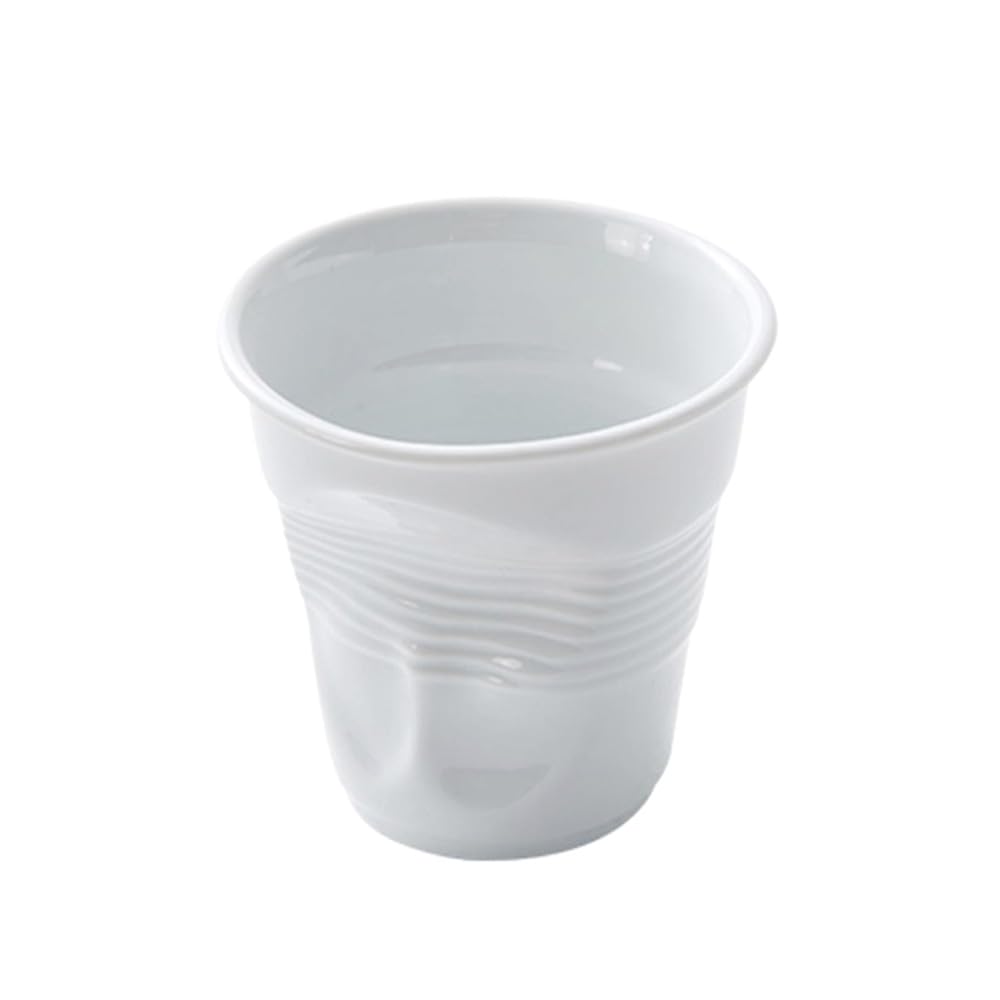 Vitbunana Handkneaded Ceramic Coffee Mug, Creative Irregular Coffee Cup, Italian Pleated Ceramic cups, Can be Used for Tea, Lat