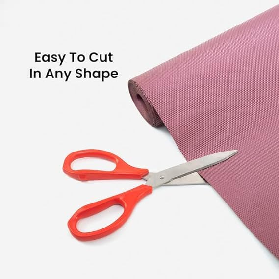 ElastPro (45cmX3m) Magenta Food Grade EVA Anti Slip MatSheet for Fridge, Kitchen, Drawer, Shelf Liner, Table (Diamond Texture, M