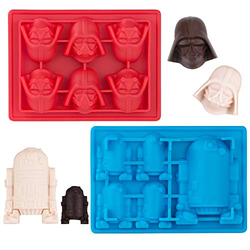 Kamehame Silicone Chocolate Candy Molds For Star Wars Fans, Darth Vader And R2-D2 Mold For Jello,Cake Decoration, Caryon, Puddin
