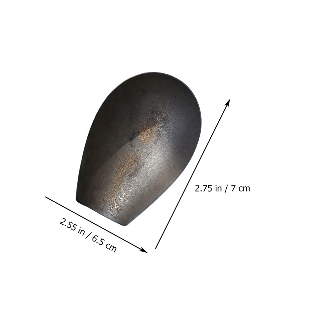 Yardwe Chinese Tea Scoop Porcelain Cha He Tea Vessel Salt Coffee Flour Shovel Loose Leaf Tea Presentation Gongfu Tea Accessory E