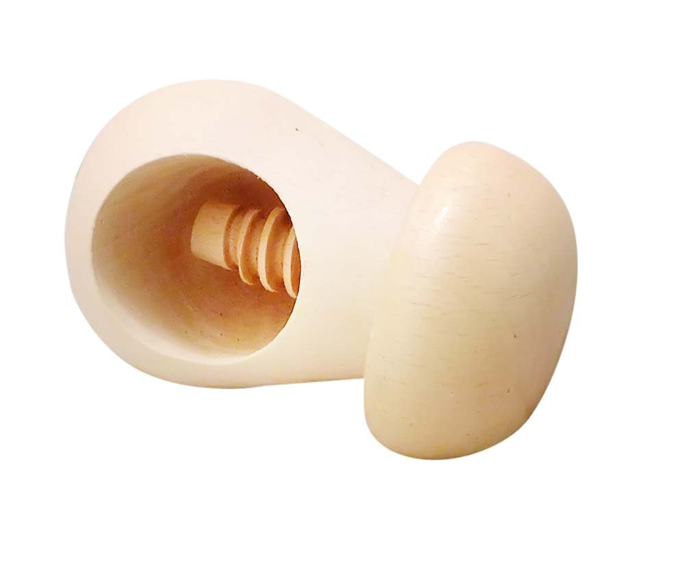 Wooden Spiral Screw Nutcracker Cracker Mushroom Nut Shell Cracker Crusher
