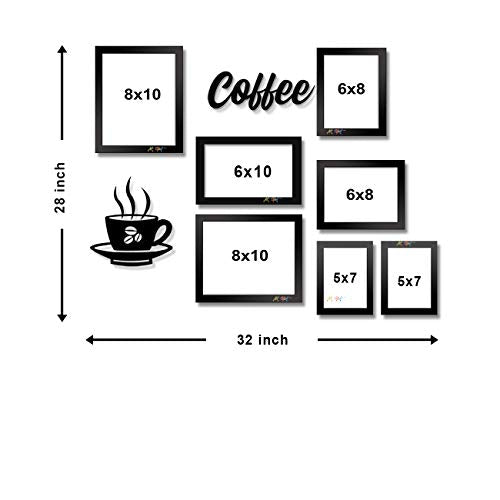 Art Street I LOVE Coffee Framed Poster Set for Coffee Decor Wall Art Posters for any Kitchen, Home Decoration, Cafe Bar, Dinner