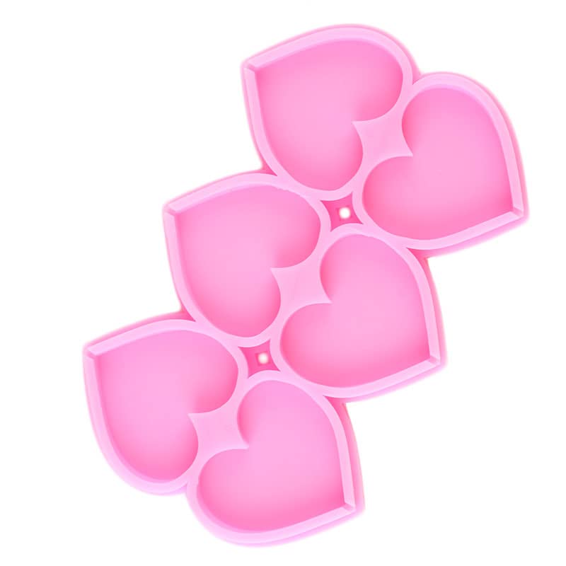 1Pc Love Heart Lollipop Silicone Molds Cupcake Topper Fondant Mold Baby Birthday Cake Decorating Tools Chocolate Candy Resin Mou