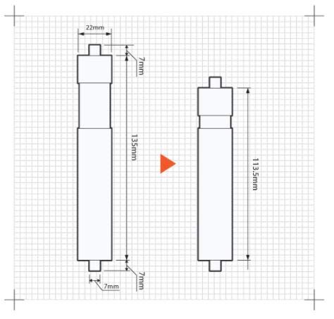 Florian Tissue Roller Tissue Stick Restroom Paper Spring Loaded Holder (1 Pcs, White), Bathroom, Restroom, Toilet, Easy Installa