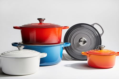 Le Creuset Enameled Cast Iron Signature Oval Dutch Oven, 2.75 Qt., Flame