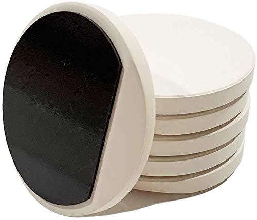 Sjt Enterprises, Inc Absorbent Stone Car Coaster Blanks For Crafters - 12-Pack - Use With Permanent Colored Markers (Not Include