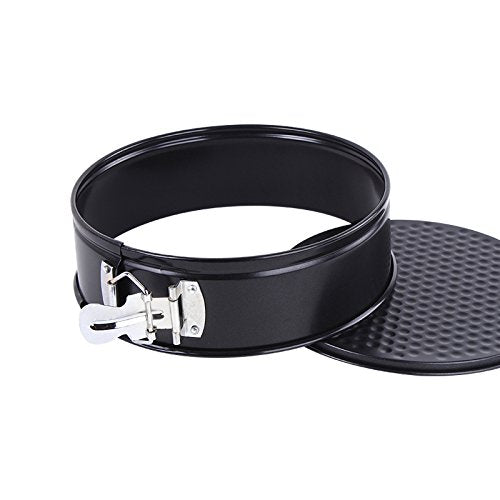 Gabkey 8 Inch Circular Springform Interlocking And Leak- Proof Seal Carbon Baking C Ake Pan