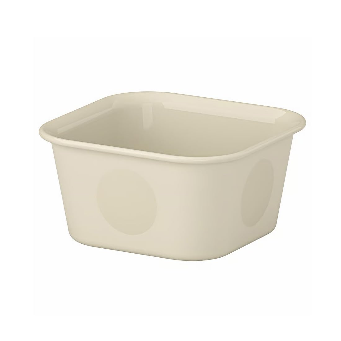 Ikea Nojig Desk Drawer Organiser Box, Beige, 10X10X5 Cm, Plastic Storage Container For Office Supplies
