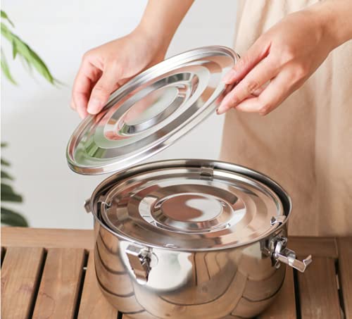 allprettyall Premium Stainless Steel Food Storage Containers - Leak-Proof, Airtight, Smell-Proof - Ideal for Camping, Lunches, and Leftovers - Silver
