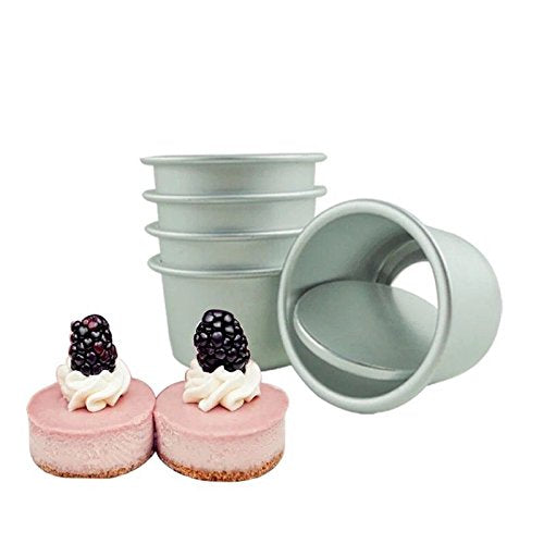 Astra Gourmet Perfect Performance Aluminium Mini Round Cheesecake Pan Cupcake Pan Muffin Pan, Perfect for Indivdiual Desserts, S
