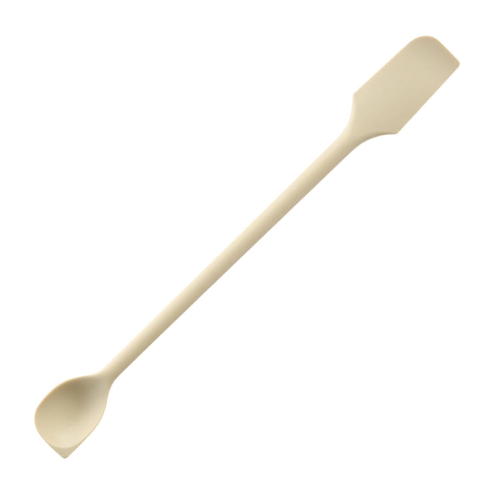 Ujeavette Kitchen Silicone Spatula Cosmetics Spatula For Shampoos Ketchup Conditioners White