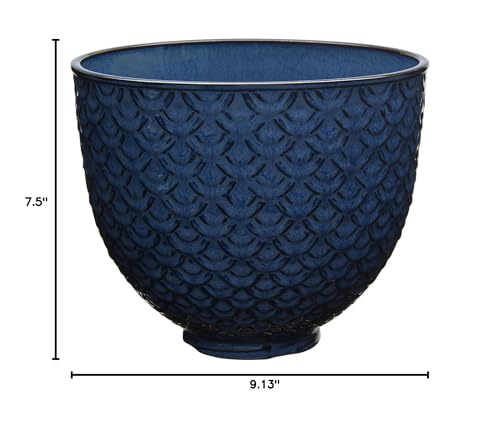 Kitchenaid 5 Quart Tilt-Head Ceramic Bowl, 5-Quart, Blue Mermaid Lace