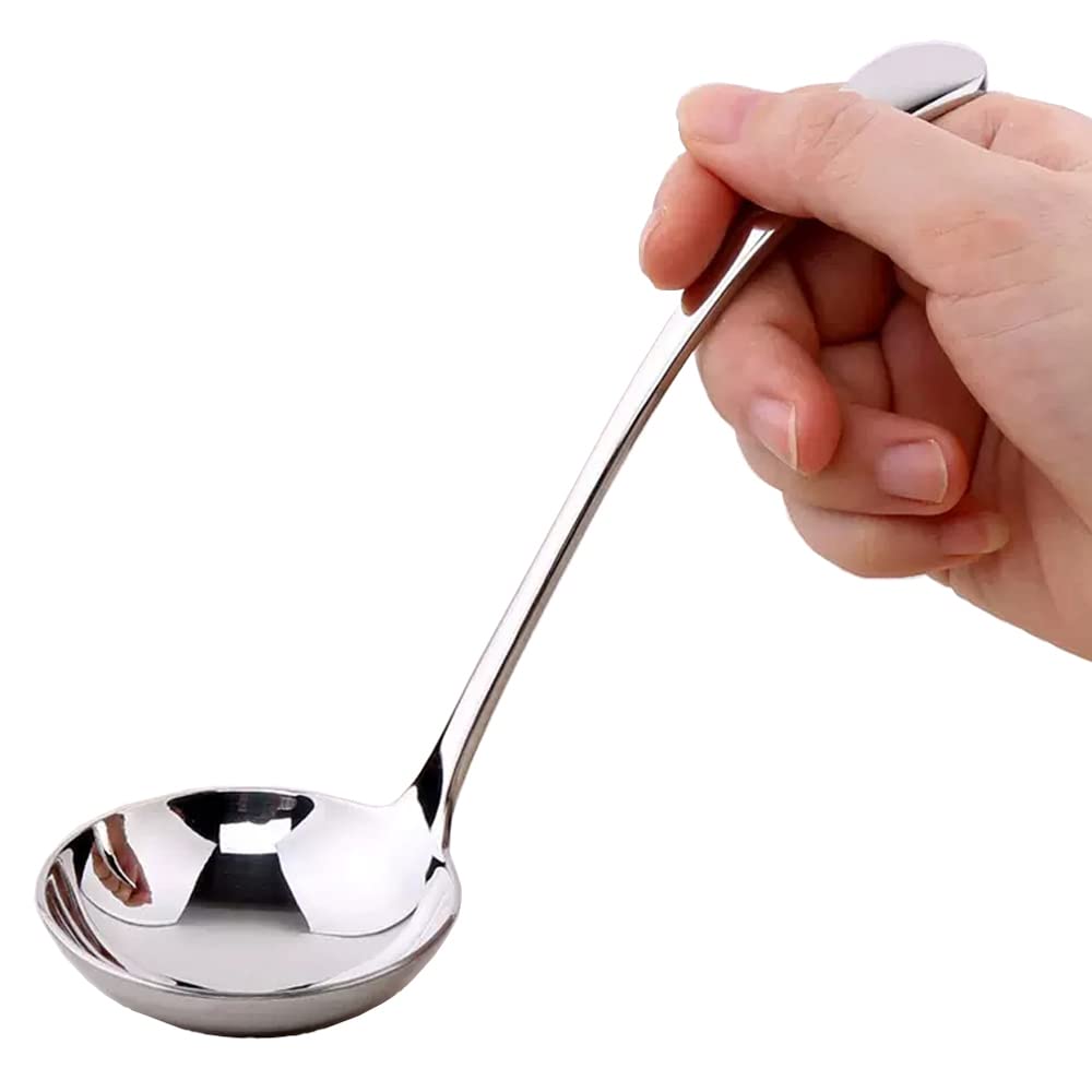 Siaiqiang Small Ladle,7.9 Inch Sauce Ladle,18/10 Stainless Steel Small Gravy Soup Serving Ladle For Sauces Or Serving Soup Spoon