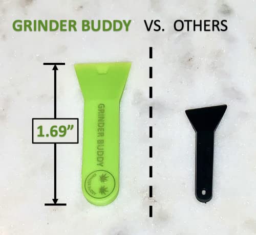 Grinder Buddy Herbal Grinder Scraper/Scoop_(3) Scoops Per Pack_Pollen Shovel Scoop Pollen Scraper Kit For Grinder Spice Grinder