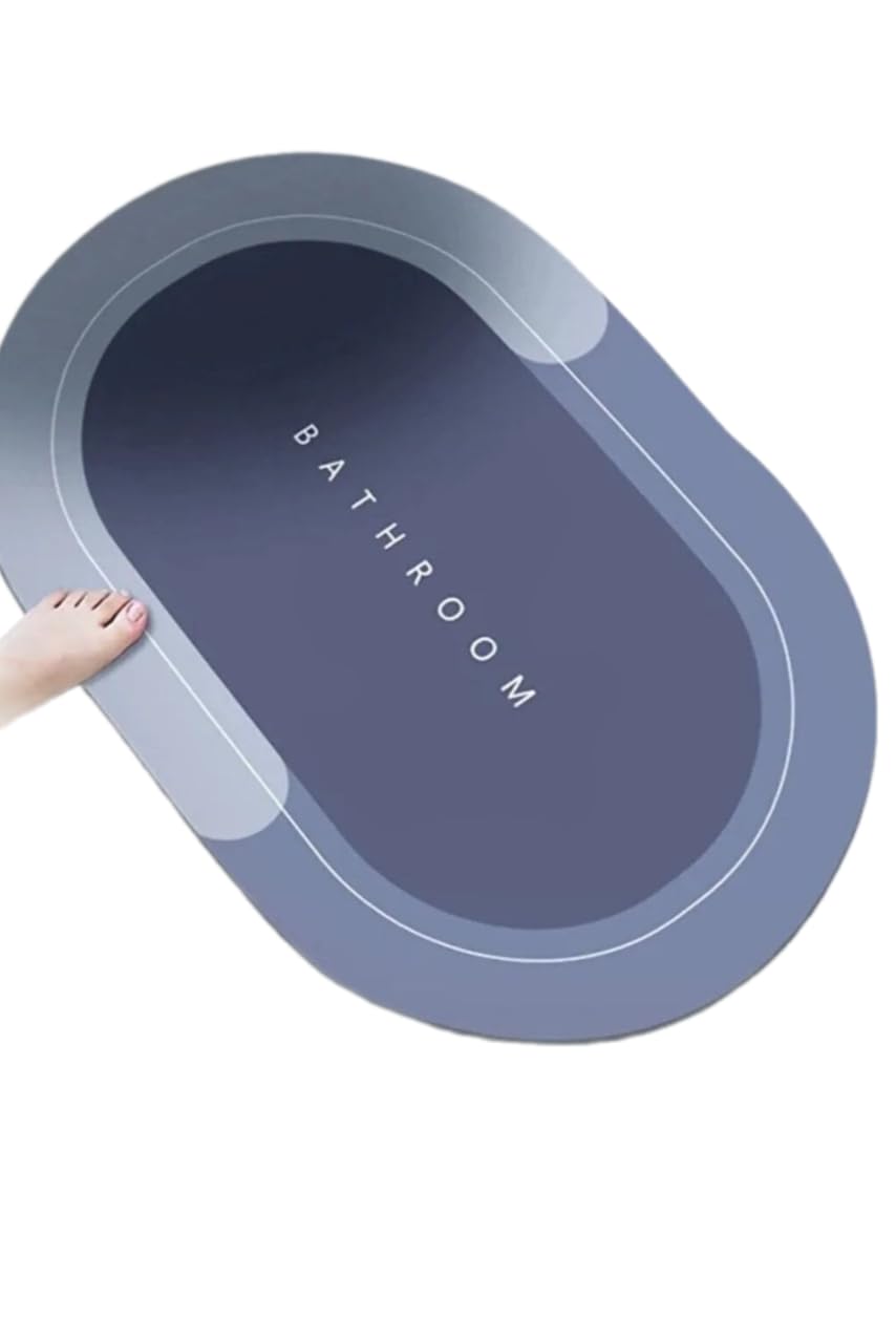 Magic Water Absorbent Bath Mat Abdest Mat with Non Slip Backing