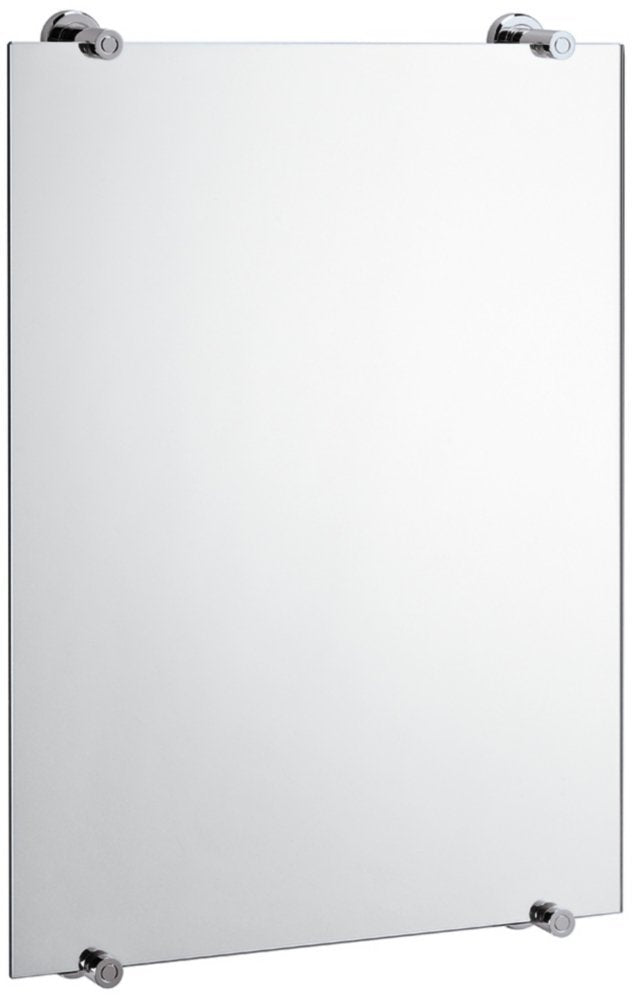 Gatco 1561 Latitude Ii Fixed Mounted 30'' Frameless Rectangle Mirror, 30 Inch, Chrome